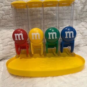 M&M'S Red and Yellow Candy Dispenser Set for the Kitchen